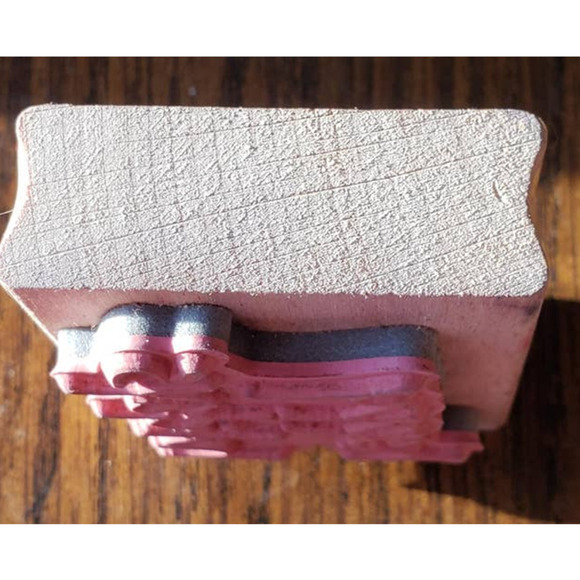 Holiday Christmas Happy Holidays Script Vap Scrap Wood Mounted Rubber Stamp - Picture 8 of 8